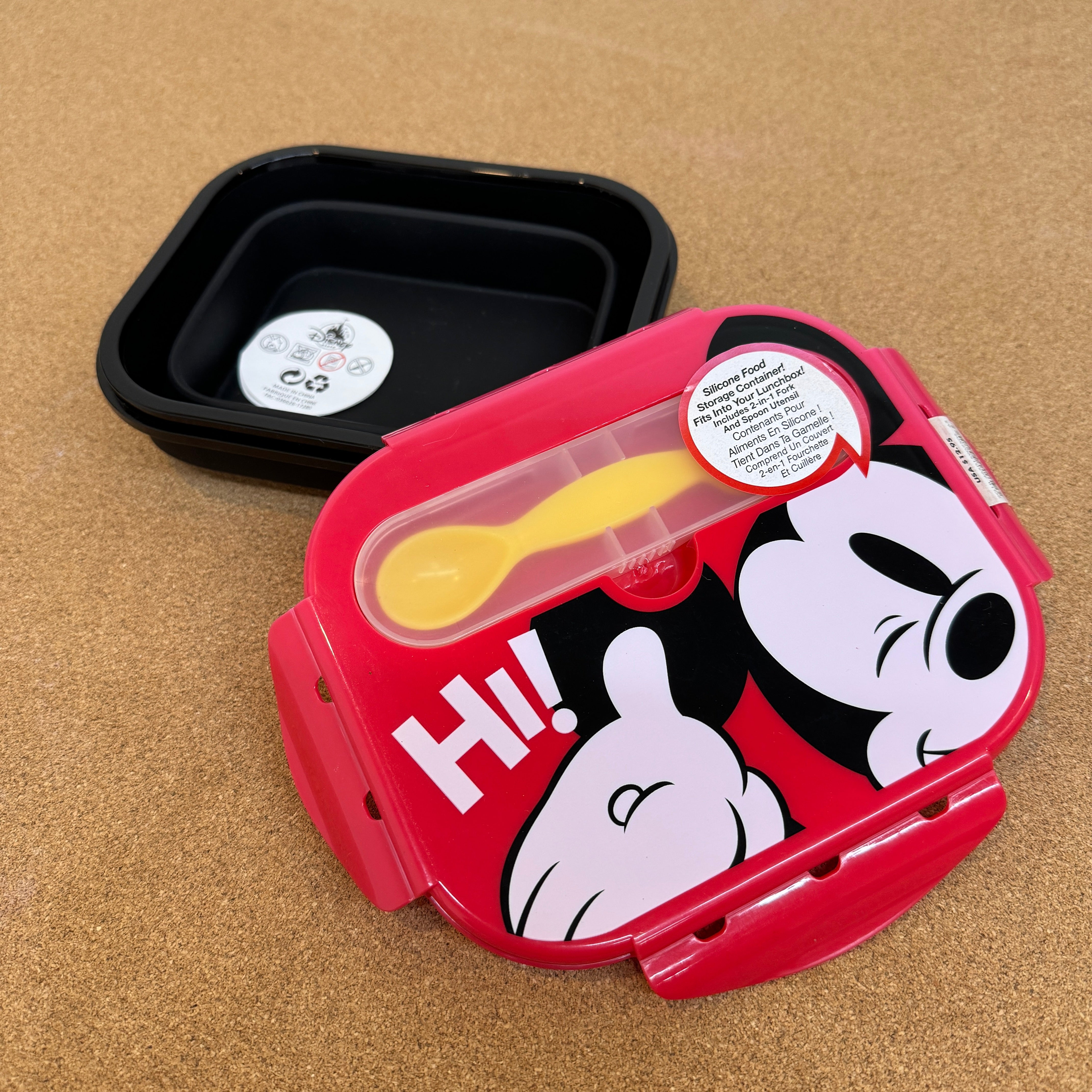 Mickey Mouse Food Storage with Spork