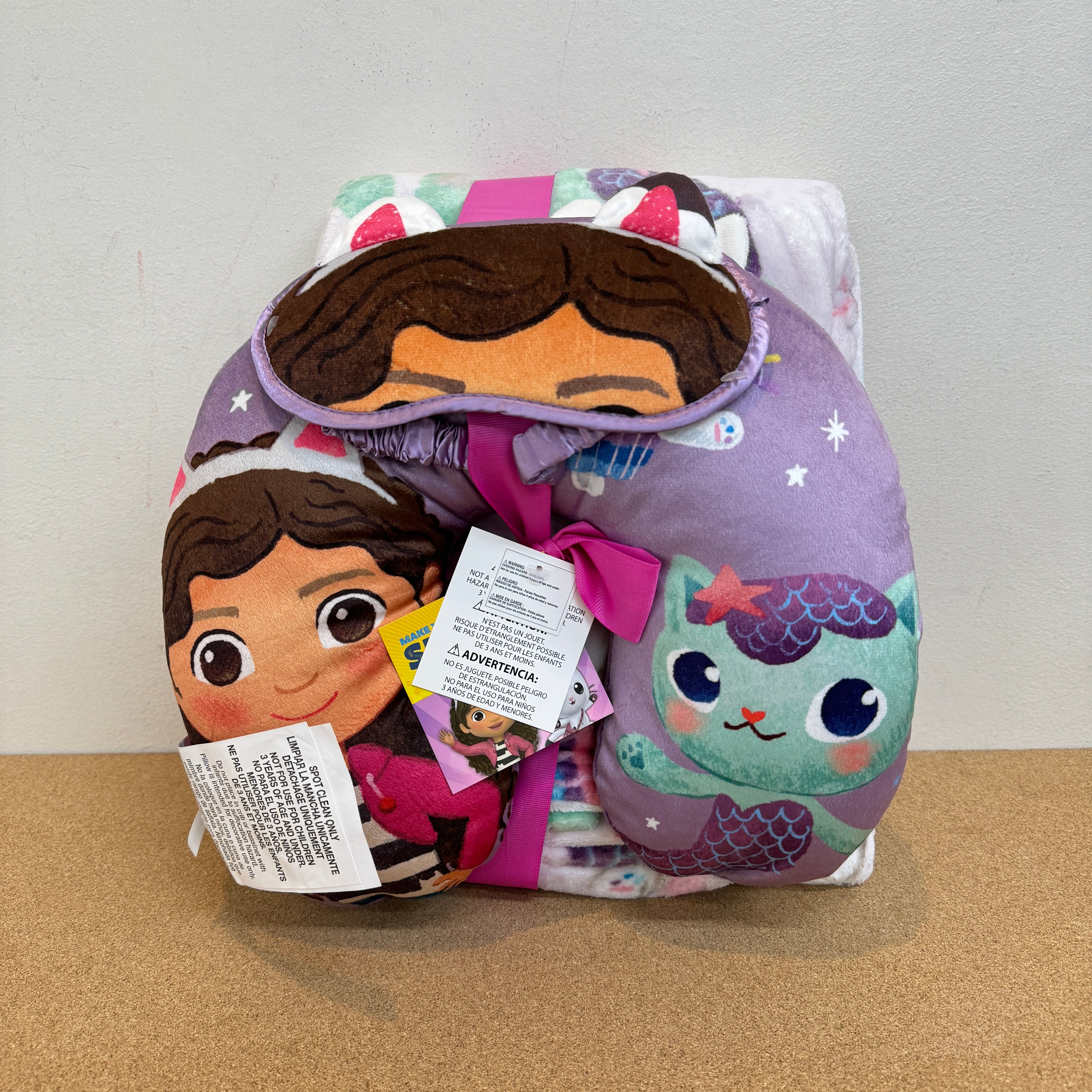 Gabby’s Dollhouse Neck Pillow with Blanket