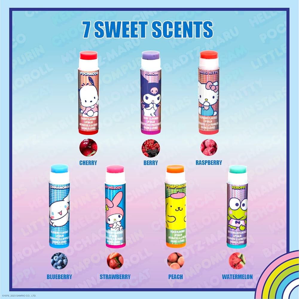 Hello Kitty and Friends Lip Balm with Keychain