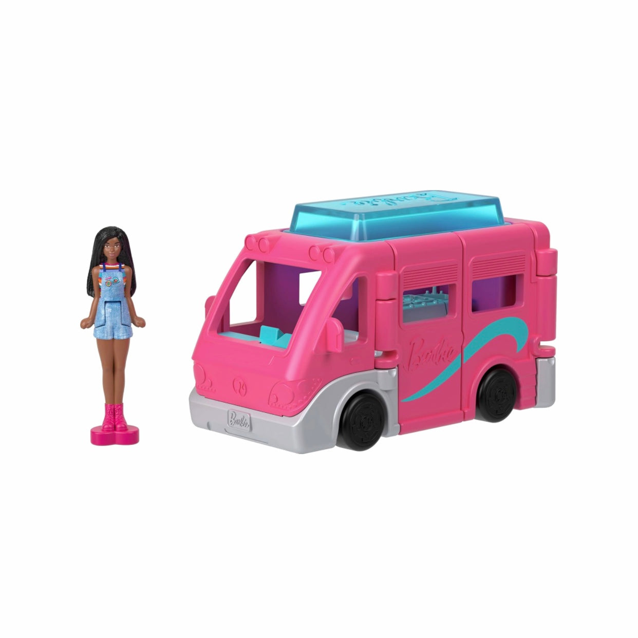 Barbie Mini Barbieland 4Pack Doll & Toy Vehicle Set