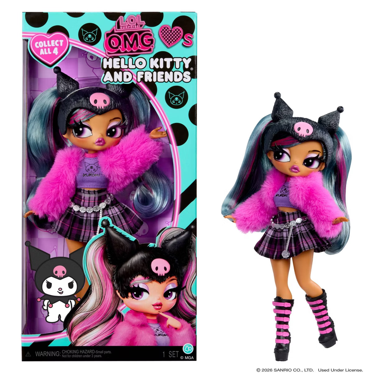 LOL Surprise OMG Loves Hello kitty and friends Fashion Doll - Kuromi