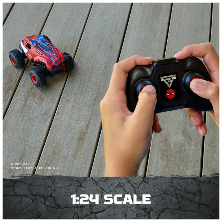 Monster Jam Marvel the Amazing Spiderman RC Monster Truck 1:24 Scale