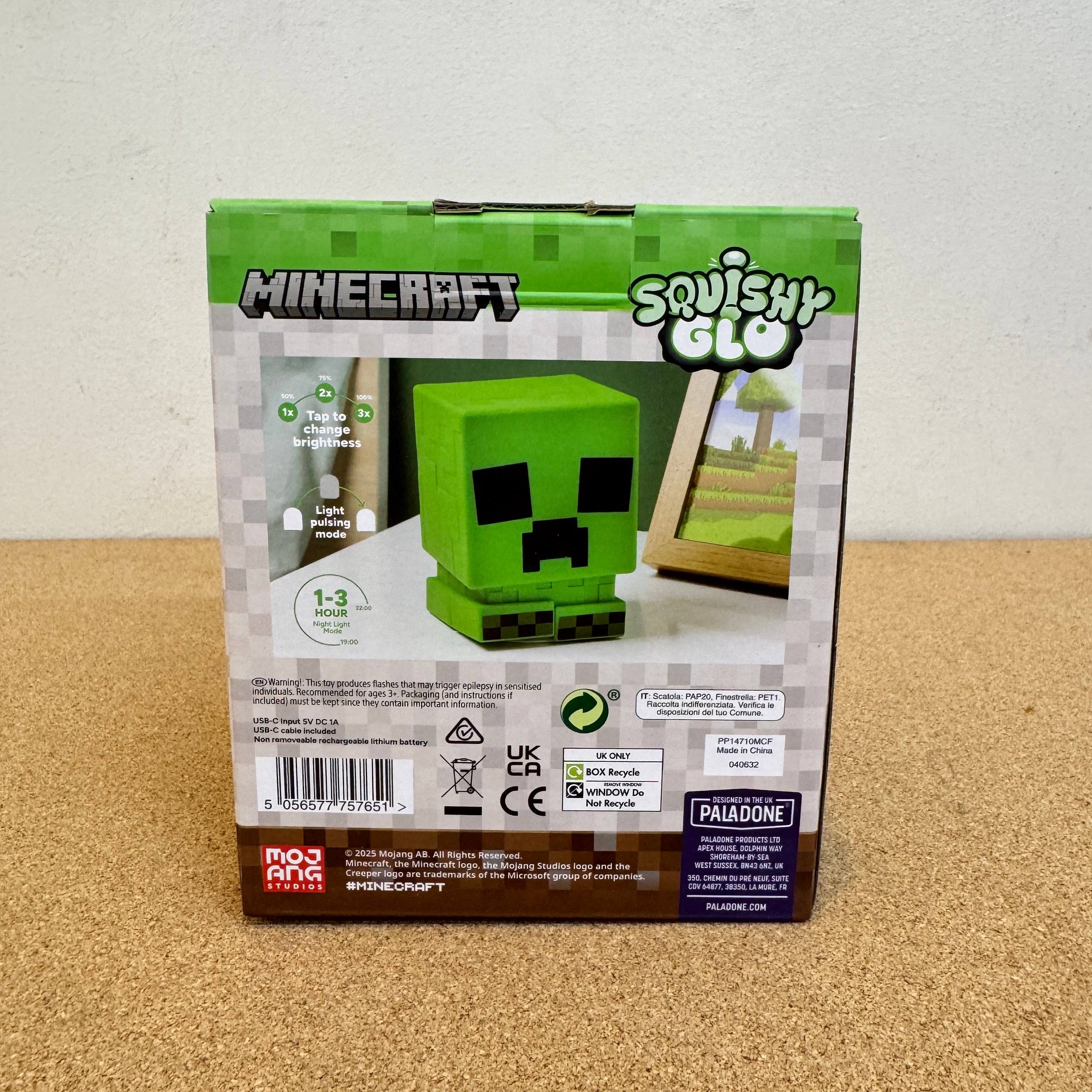 Paladone Minecraft Creeper Squishyglo Silicone Light