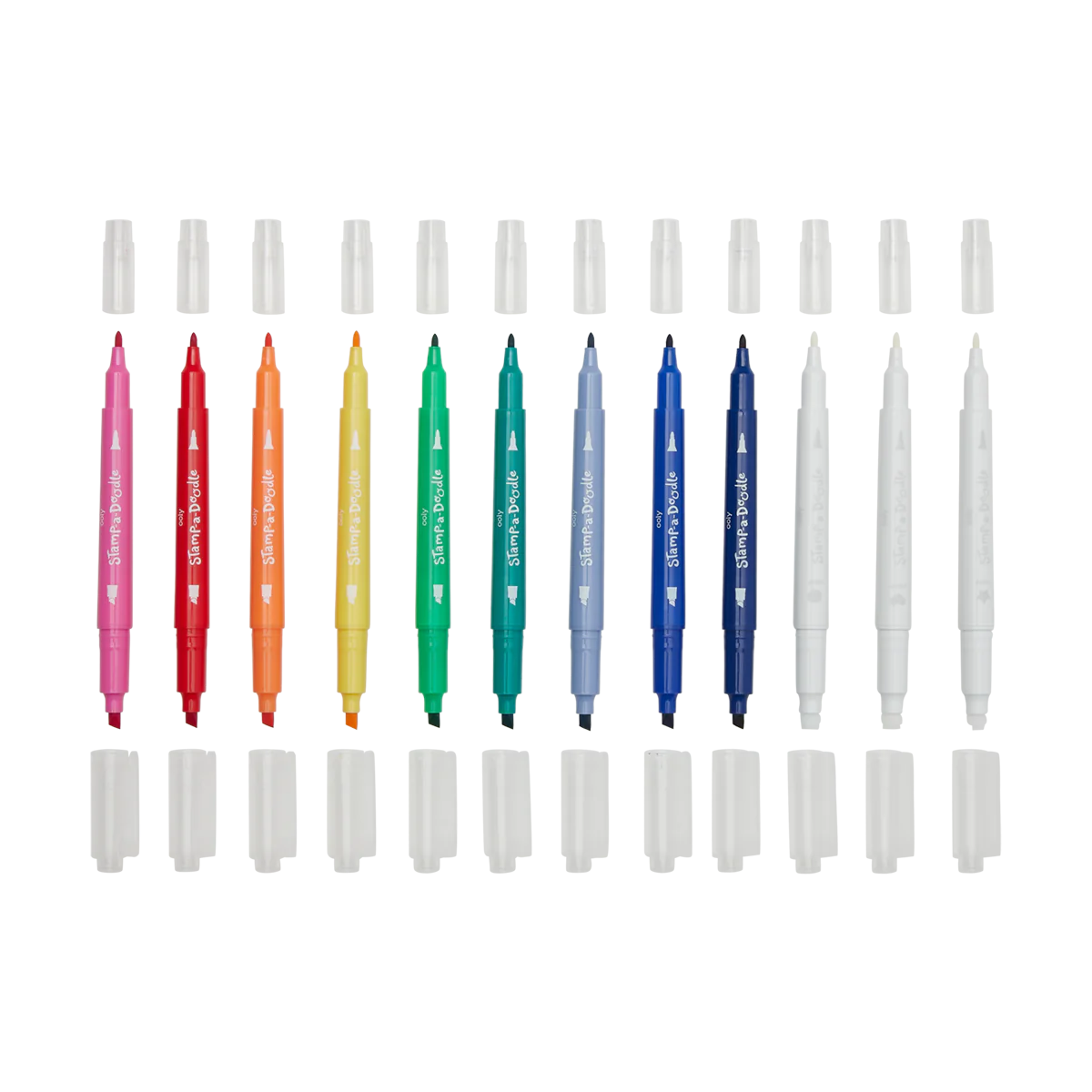 Ooly Stamp-A-Doodle Double Ended Markers Set of 12