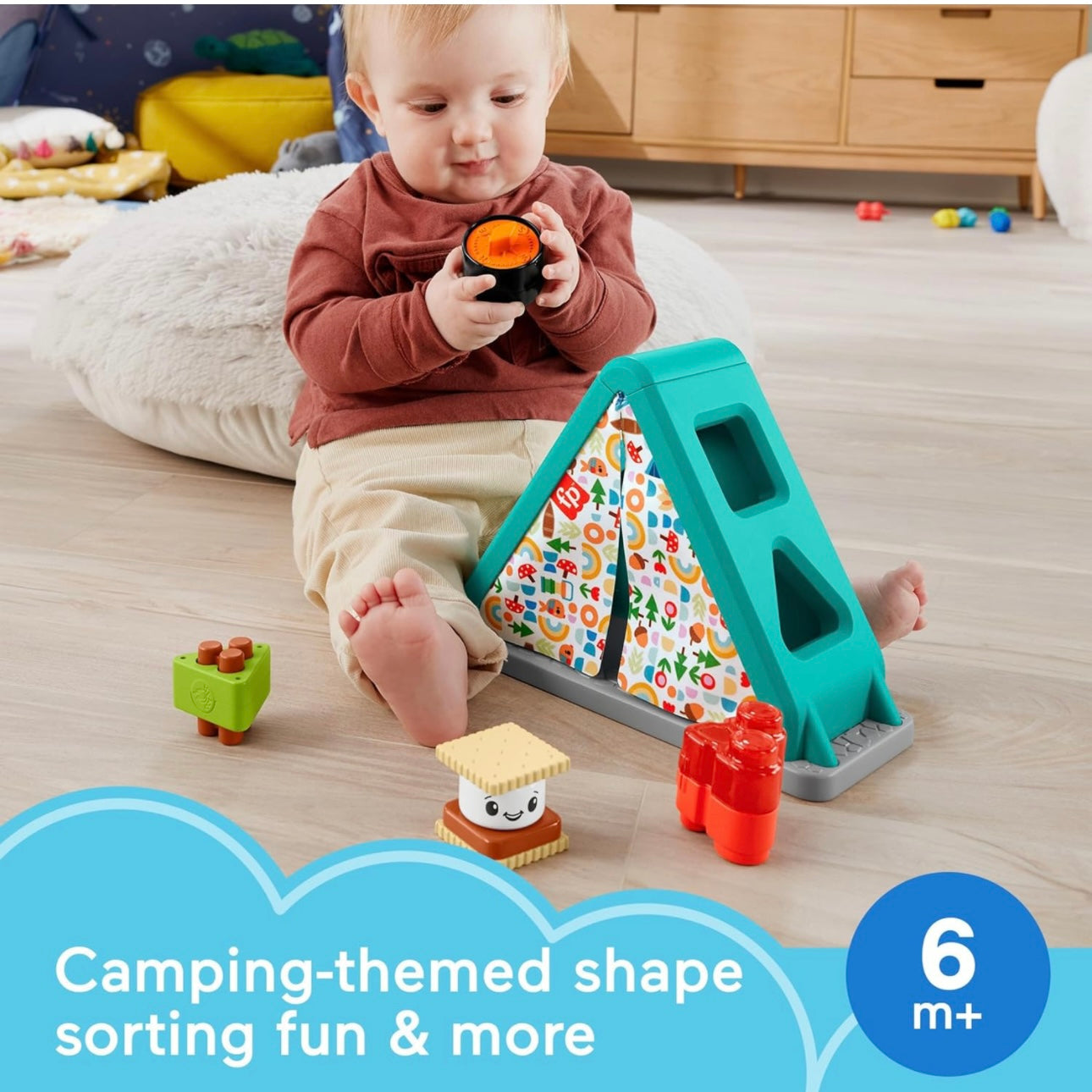 Fisher Price Shape Sorter S'more Shapes Camping Tent Kidstationph