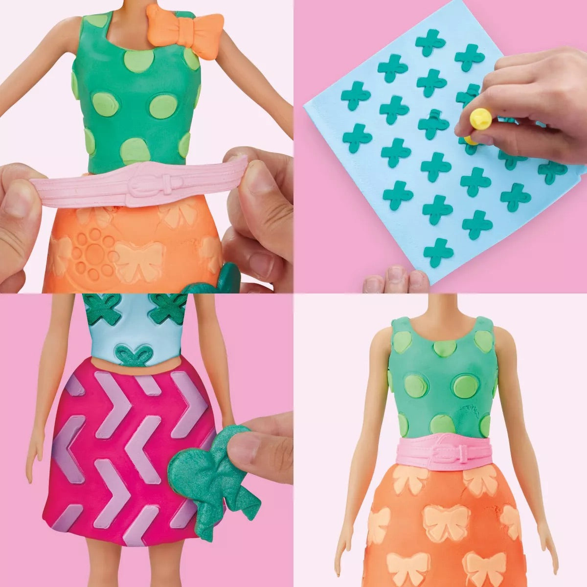 Play Doh Barbie Pearls and Bows Pattern Pack
