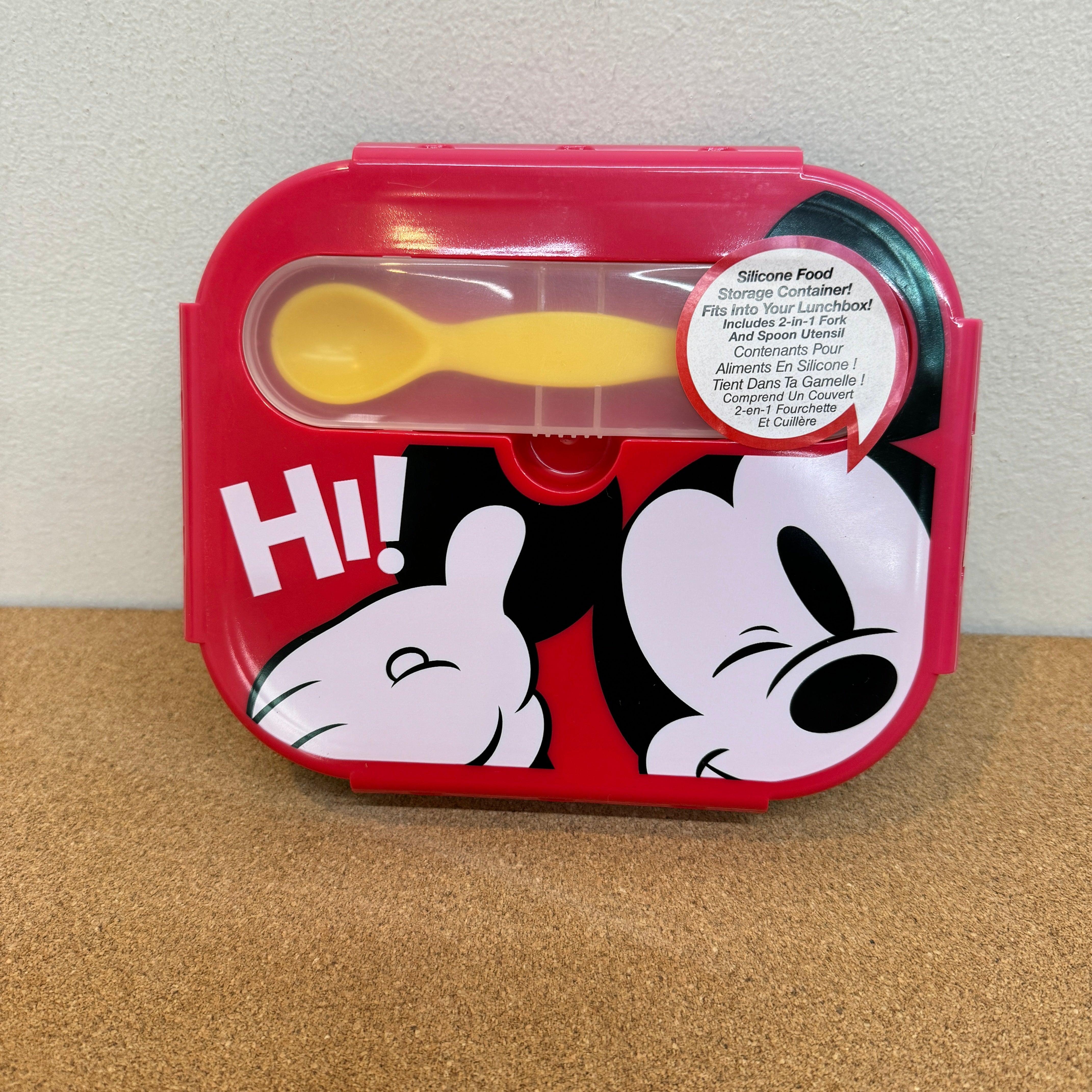 Mickey Mouse Food Storage with Spork