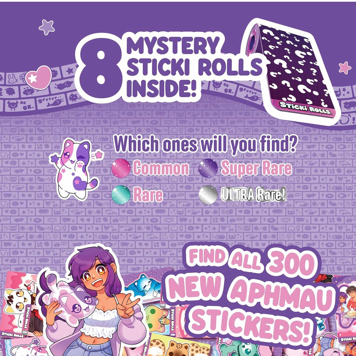 Sticki Rolls x Aphmau Toy Pendant & Bracelet Set