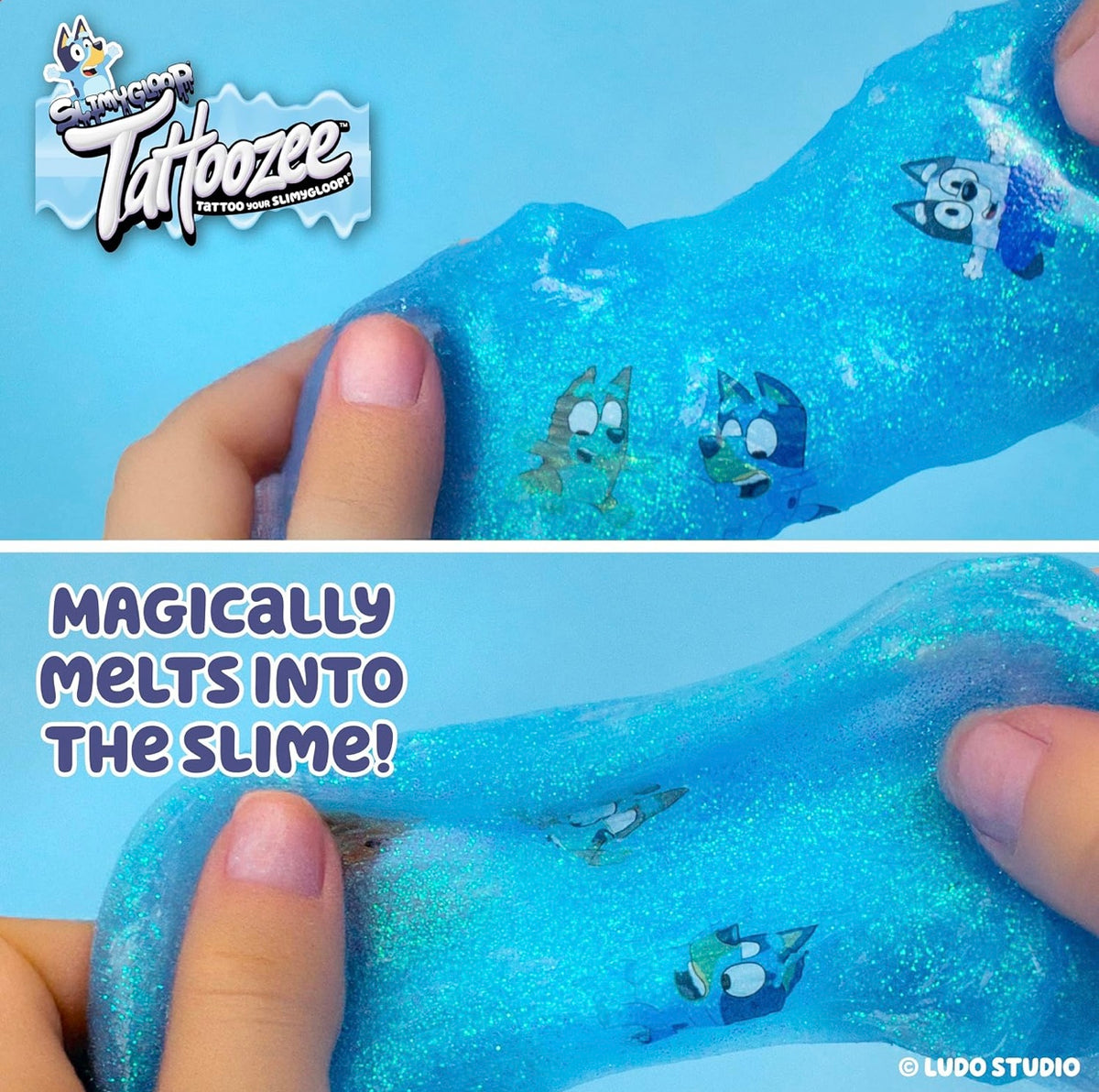 Slimygloop Tattoozee Bluey Tattoo Transfer Slime Kit