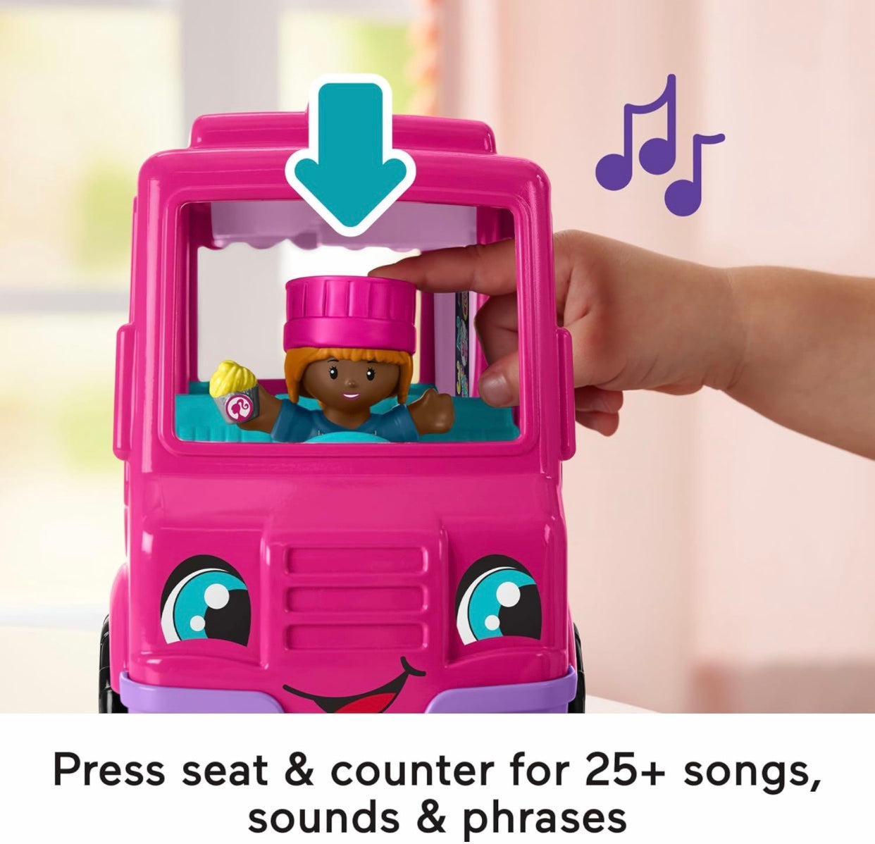 Fisher Price Little People Barbie Cupcake Truck Playset