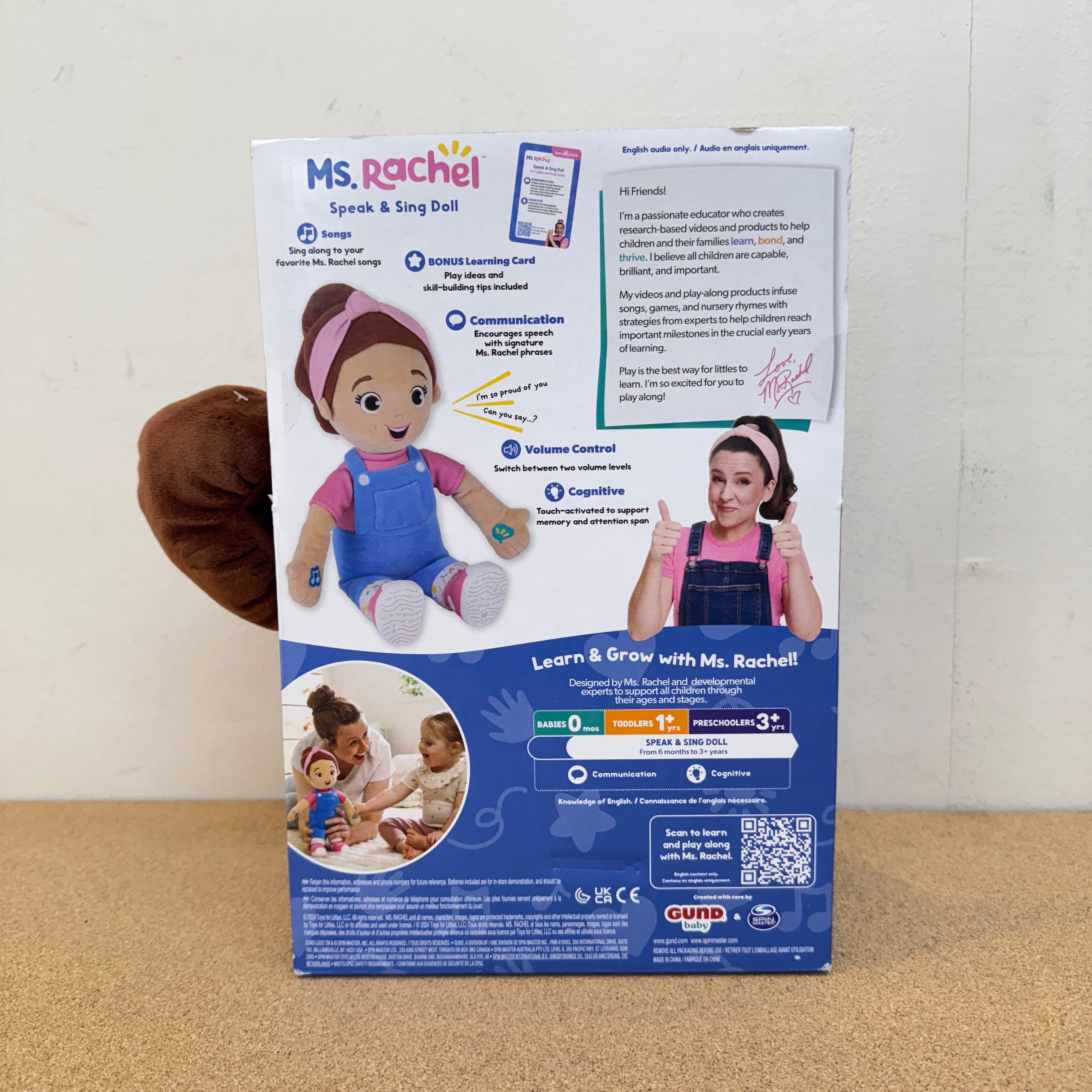Ms. Rachel Speak & Sing Doll 16” | Kidstationph