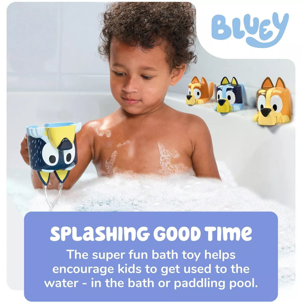 Tomy Bluey Family Pourers - Stacking Cups Bath Toy