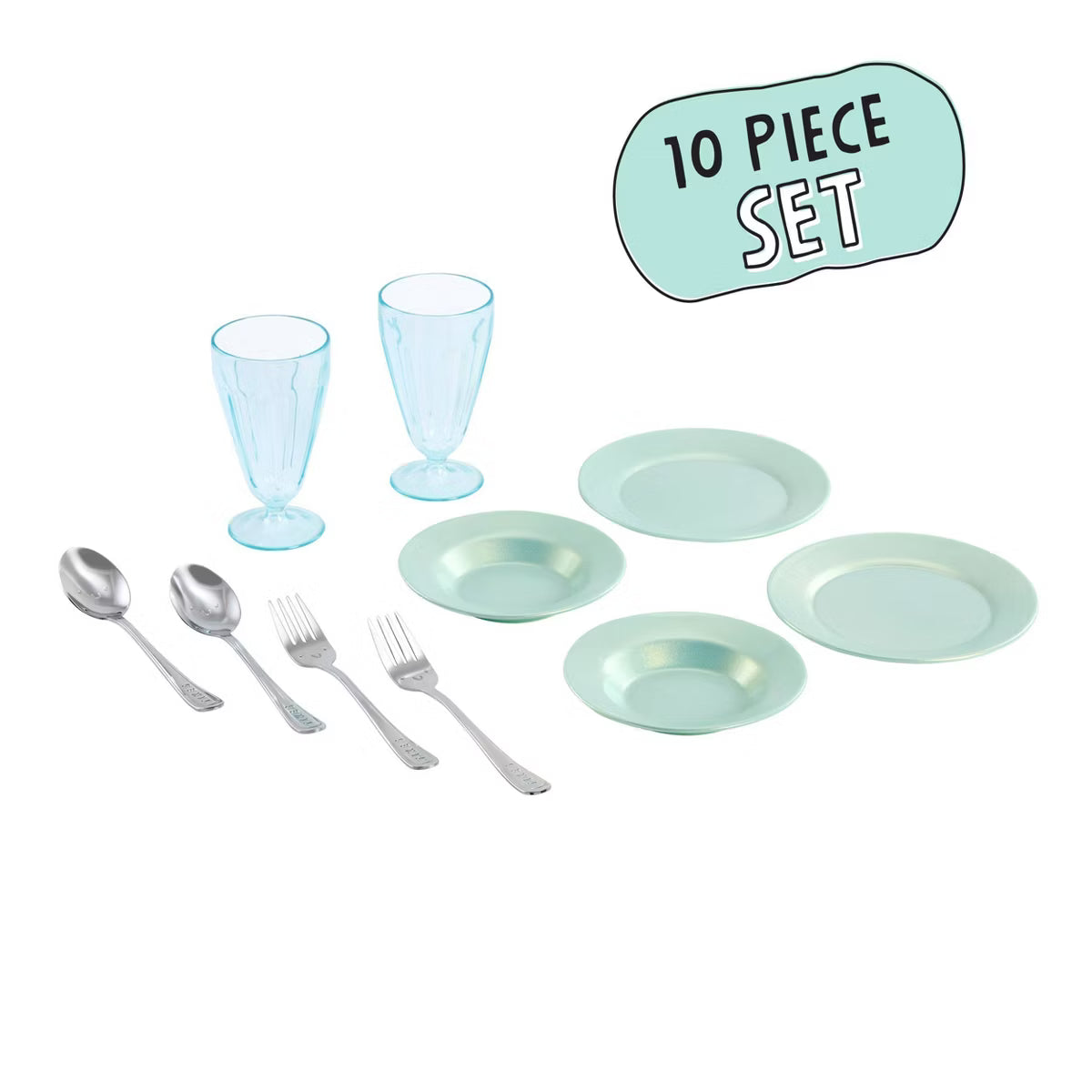 Little Tikes Sweet Spaces Dishware Set - Sea Foam