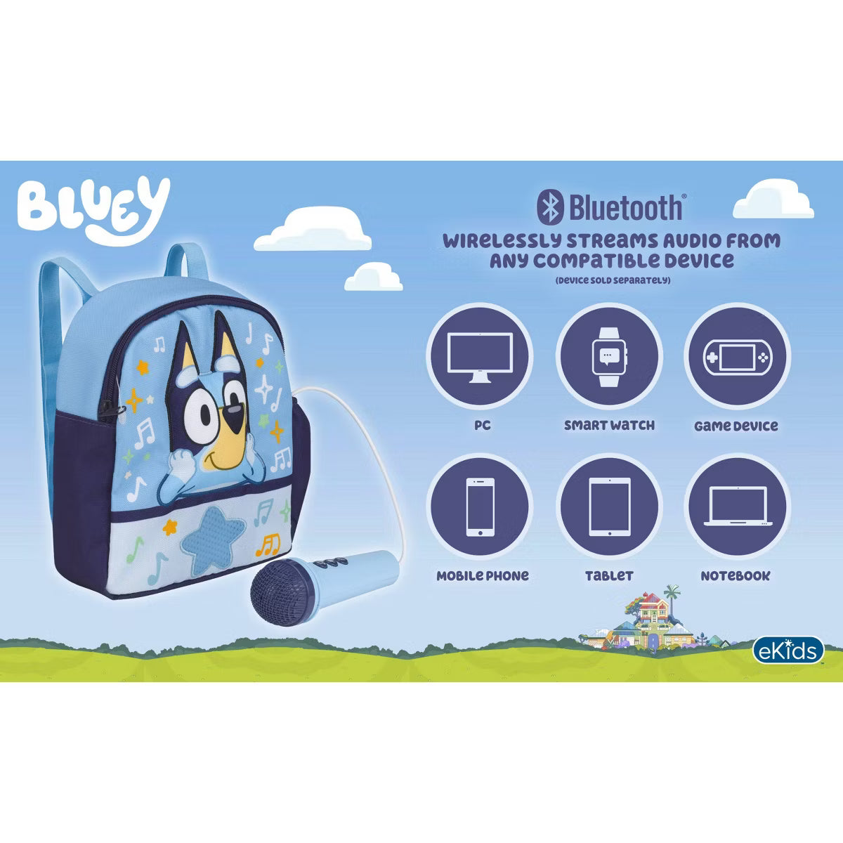 Bluey Sing Along Backpack Boombox