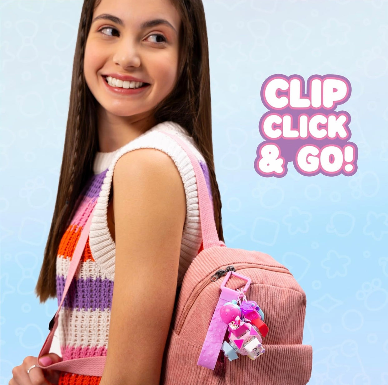 Clickeez Deluxe Keychain Fidget Cube
