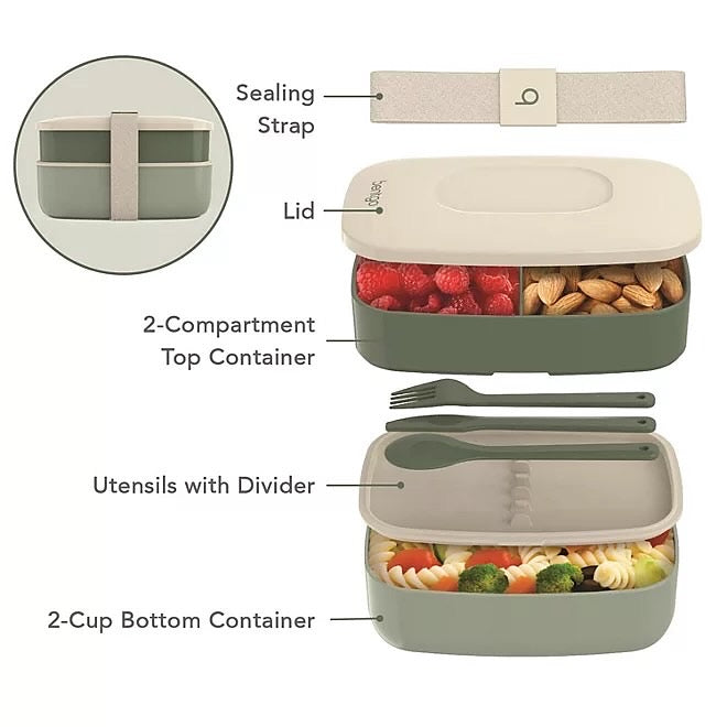 Bentgo Deluxe Insulated Lunch Set - Khaki Green