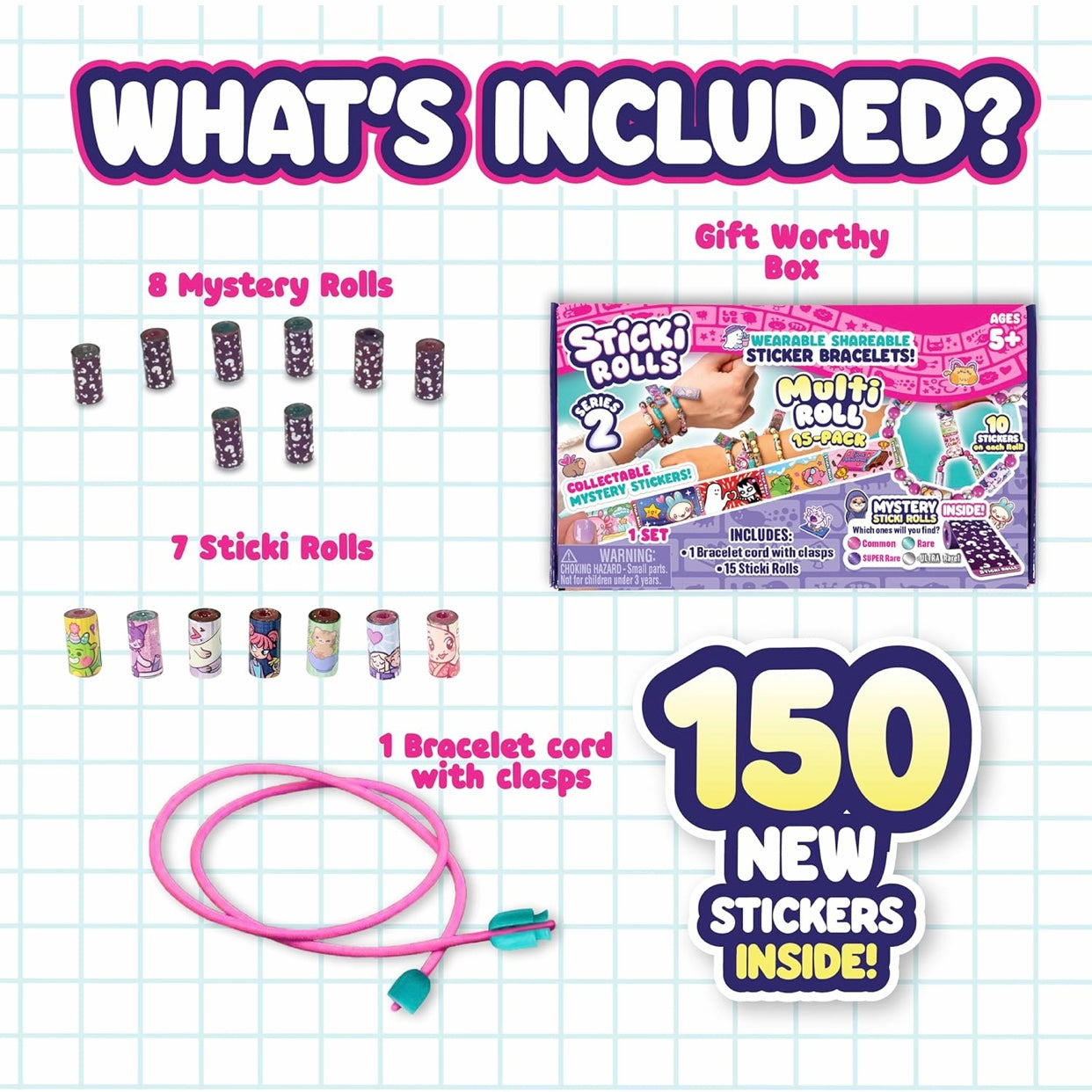 Sticki Rolls Series 2 Multi-Roll Collector’s Pack
