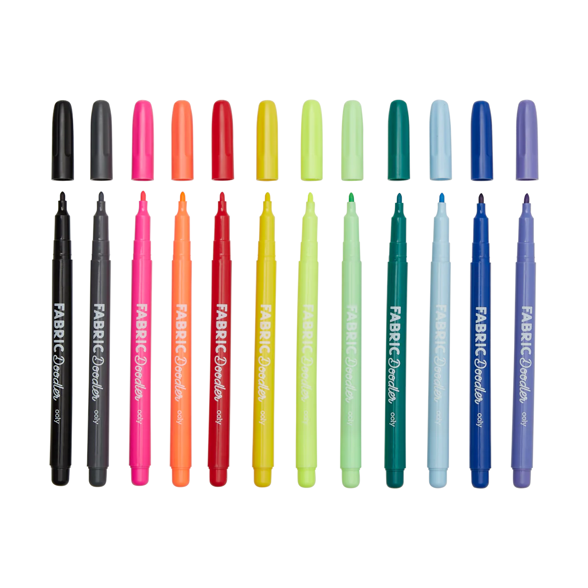 Ooly Fabric Doodlers Markers Set of 12