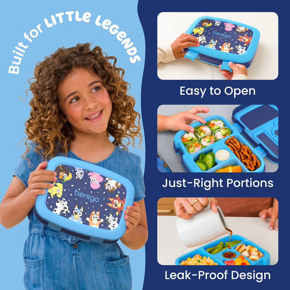 Bentgo Bluey Durable & Leak-Proof Lunchbox - Bluey’s Universe