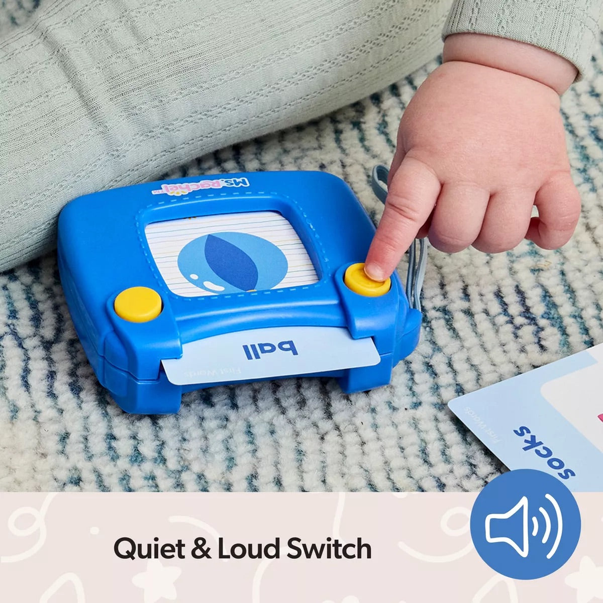 Ms. Rachel First Words Talking Flash Cards with Electronic Reader