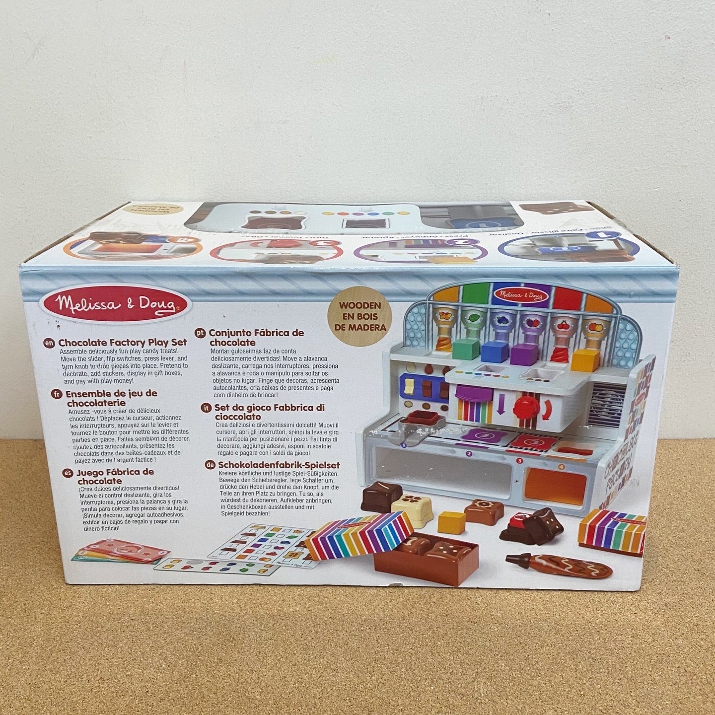 Melissa & Doug Wooden Chocolate Factory Playset