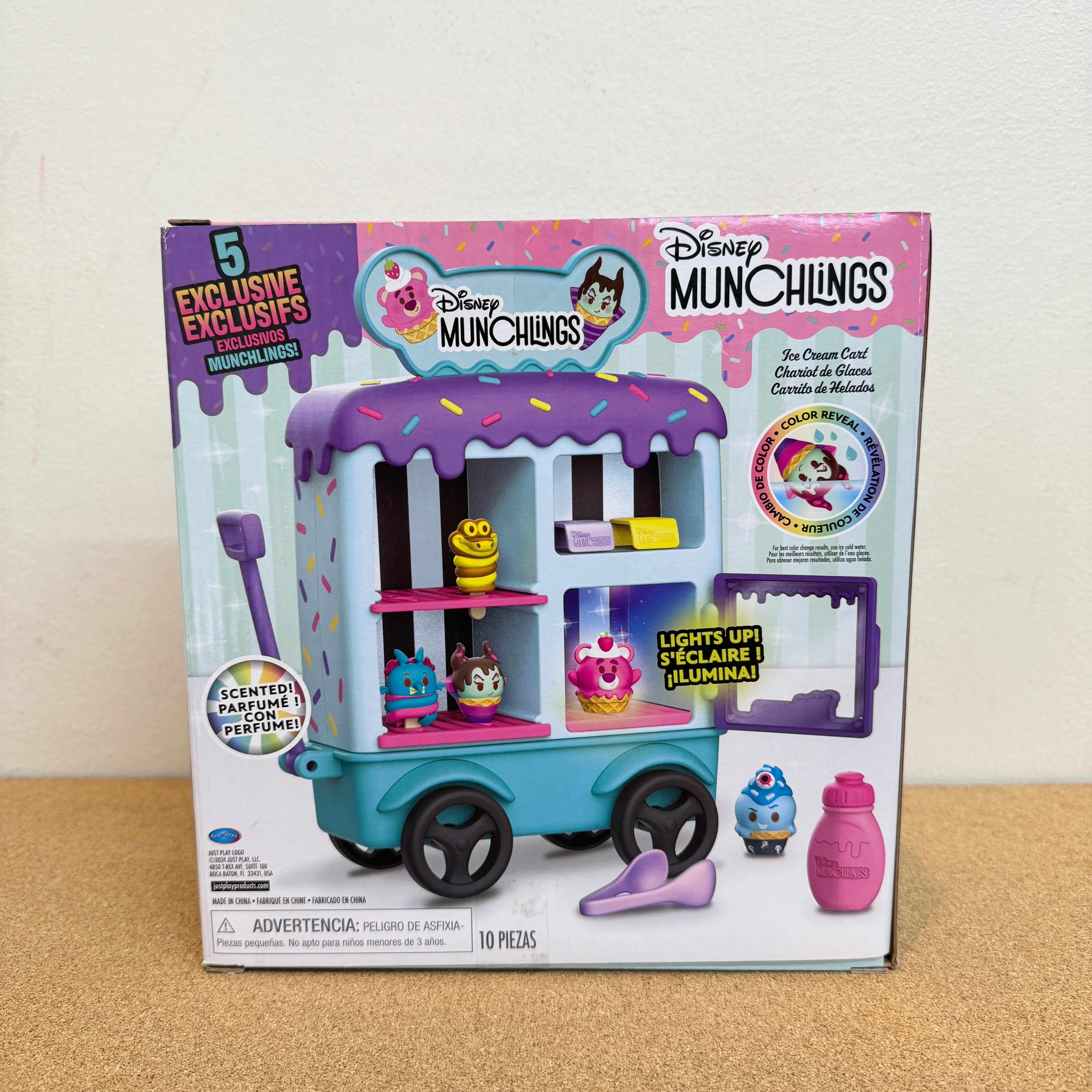 Disney Munchlings Ice Cream Cart Playset