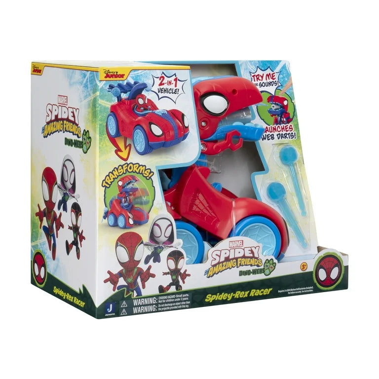 Marvel Spidey and His Amazing Friends Spidey-Rex Racer
