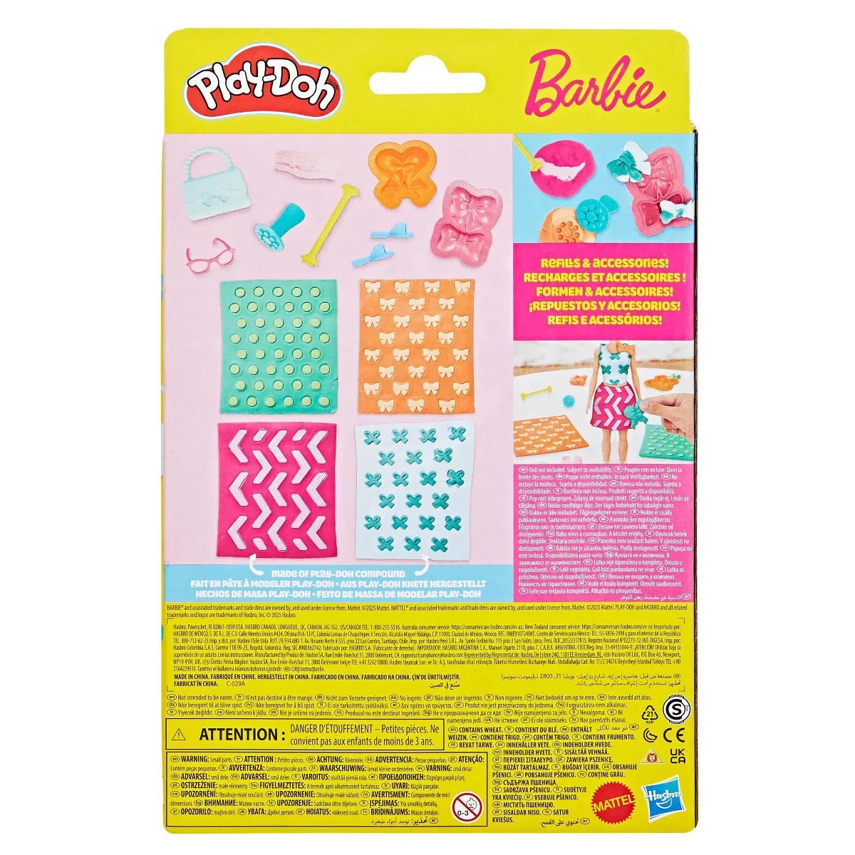 Play Doh Barbie Pearls and Bows Pattern Pack