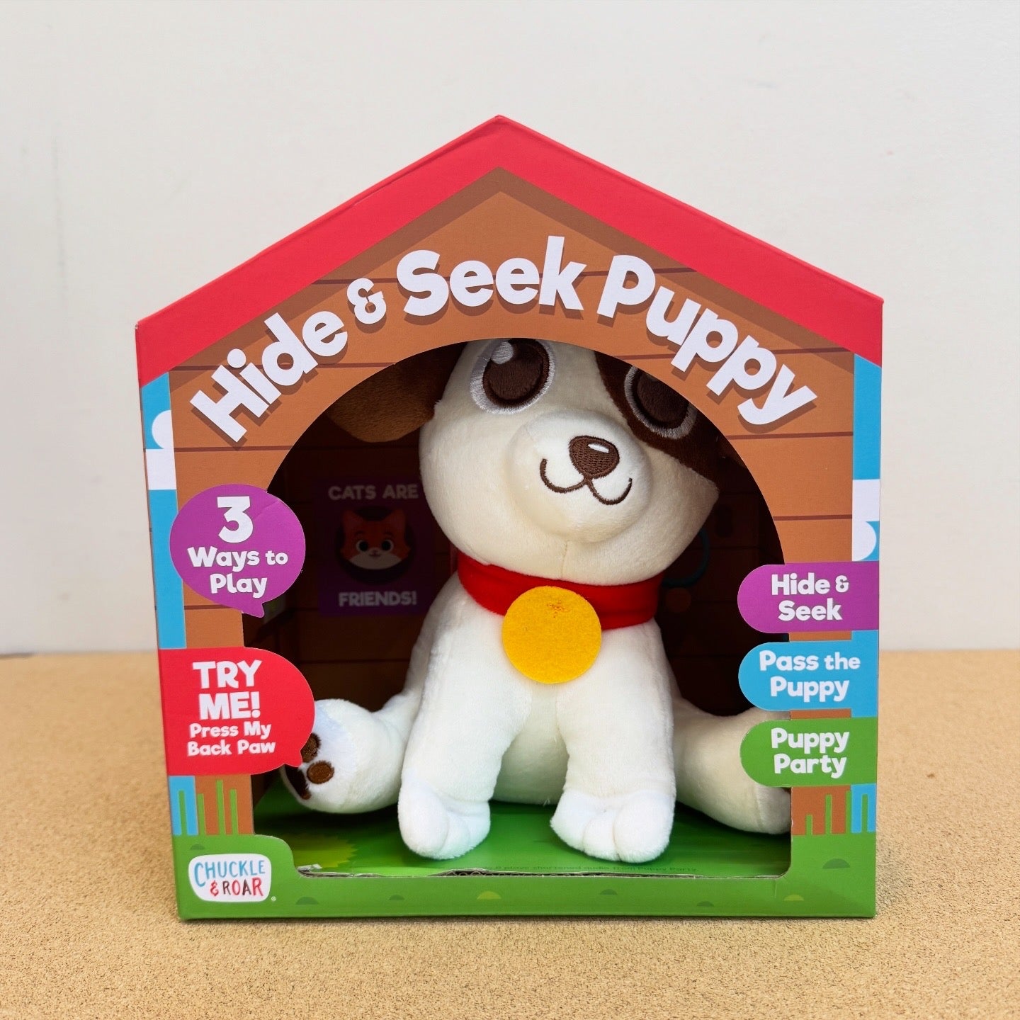 Chuckle & Roar Hide & Seek Puppy Interactive Plush Toy