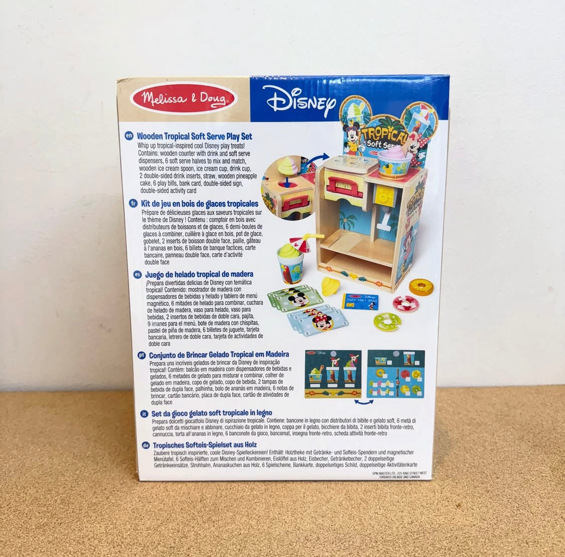 Melissa & Doug Disney Tropical Soft Serve Ice Cream Wooden Playset