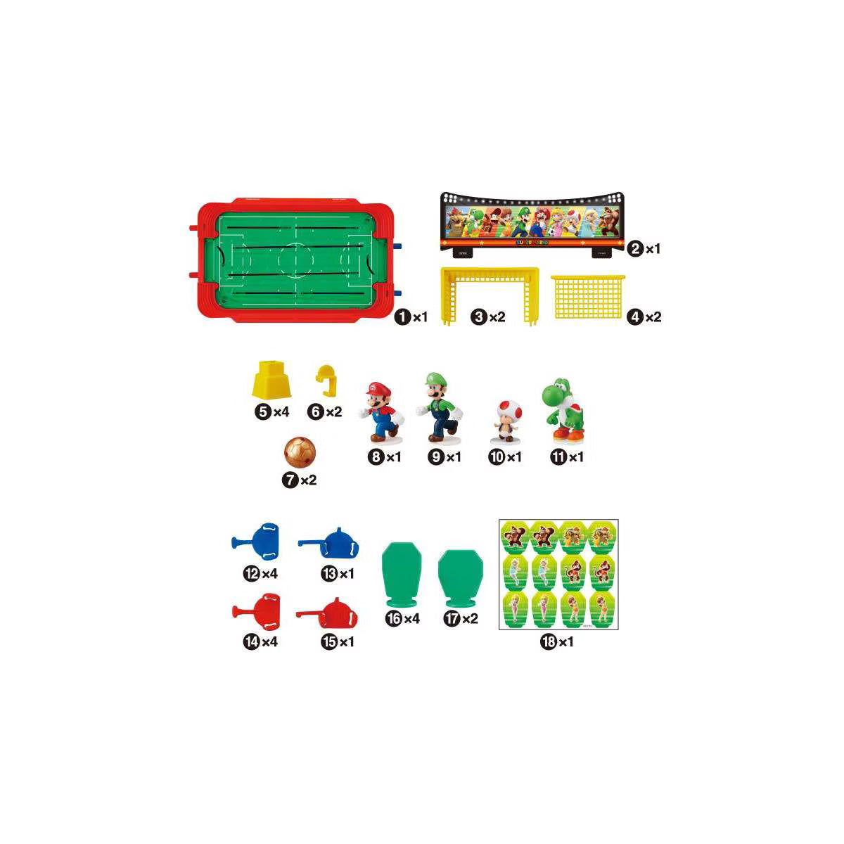 Super Mario Soccer Striker Tabletop and Action Game