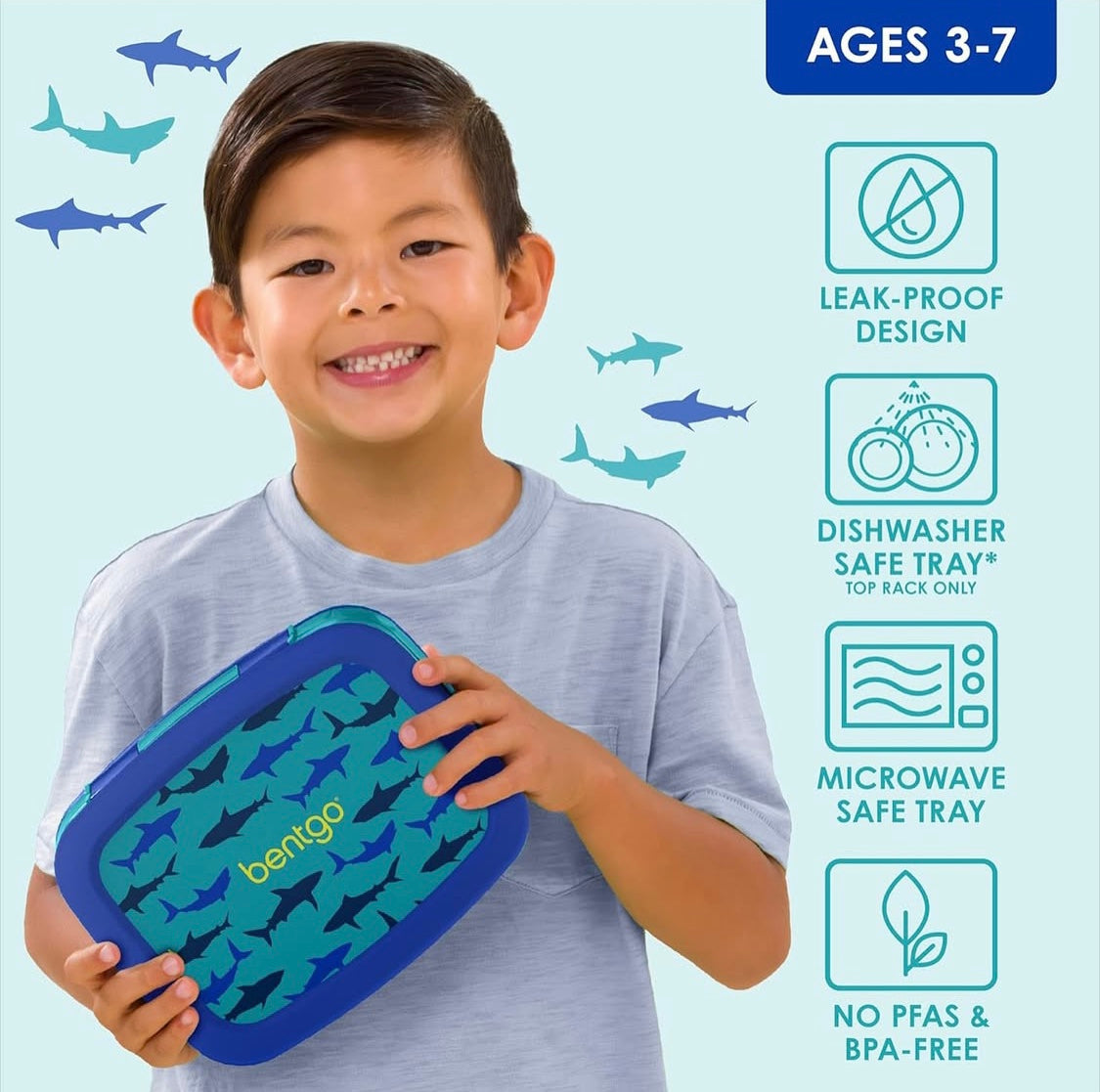 Bentgo Kids Lunchbox - Shark