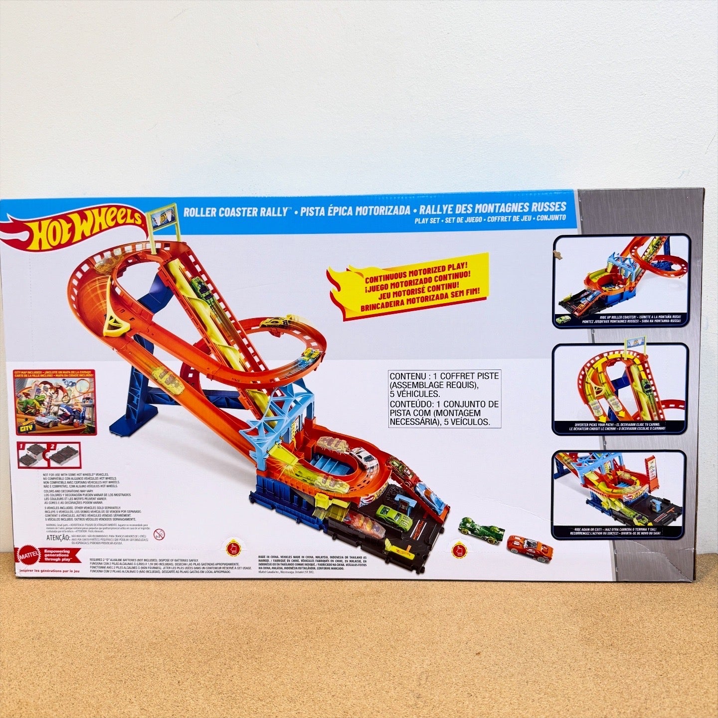Hotwheels City Roller Coaster Rally Playset