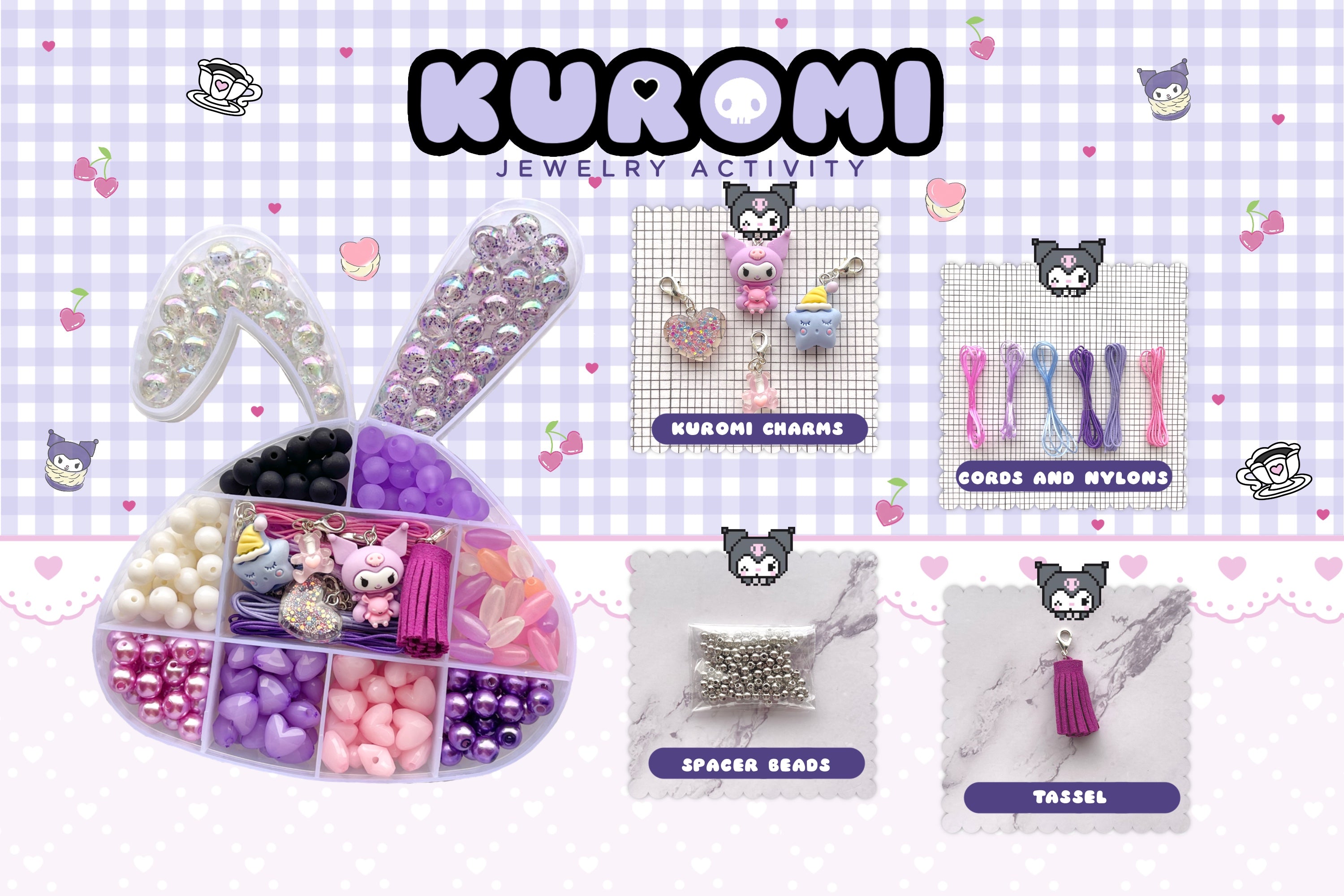 Kids Kreator Kuromi Jewelry Activity Kit